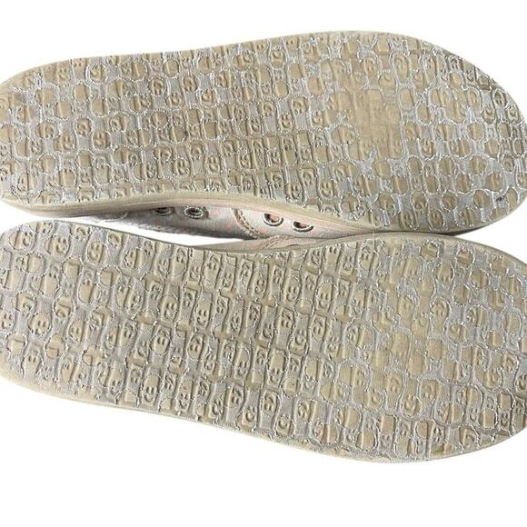 Sanuk Women’s Hot Dotty Sidewalk Surfer Shoes Natural/Pink Polka Dot Slip On, 7 - Picture 7 of 9